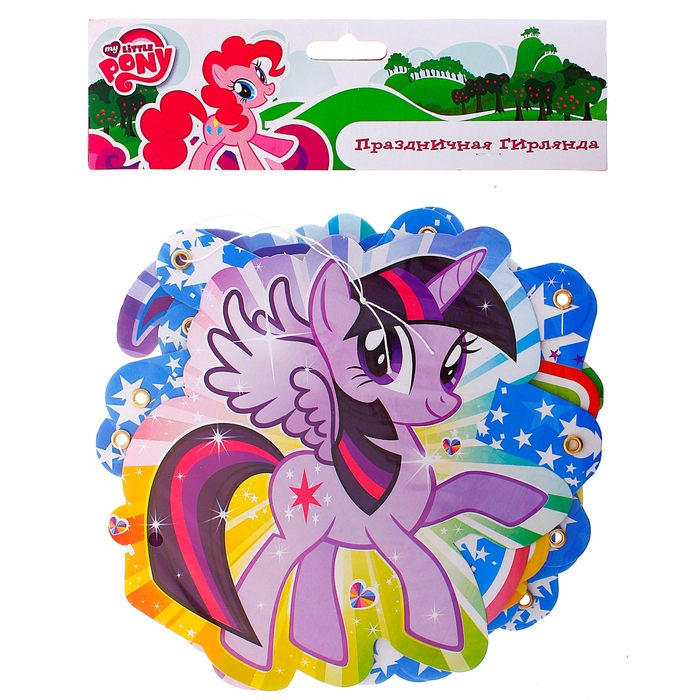 Гирлянда-буквы "С Днем Рождения! My Little Pony", 220 см