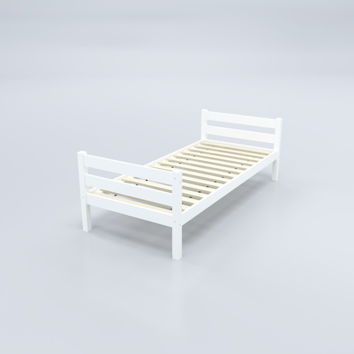 фото Кровать «савушка»-01, 1-ярусная, цвет белый, 90х200