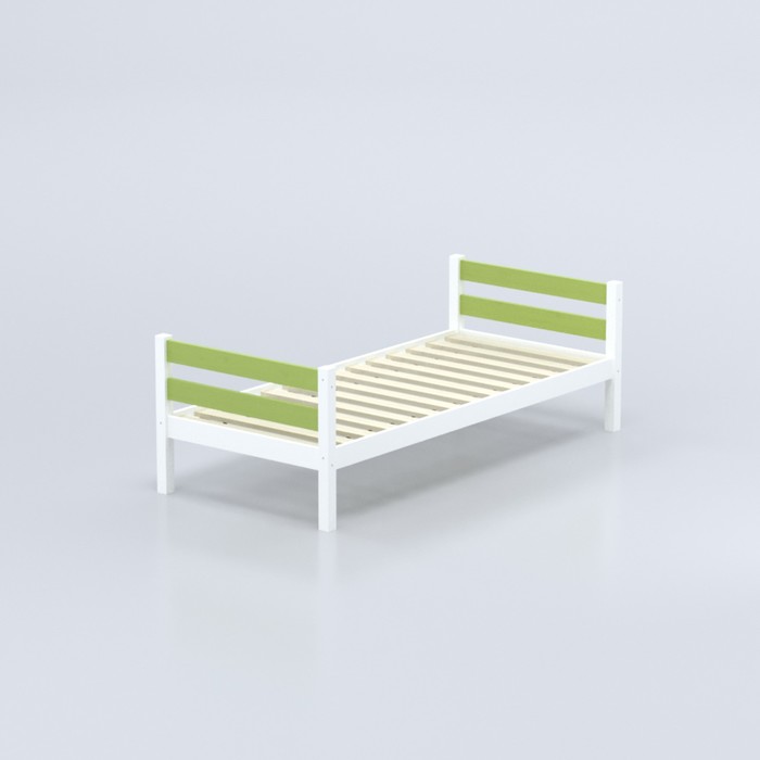 Кровать «Савушка»-01, 1-ярусная, цвет зелёный, 90х200