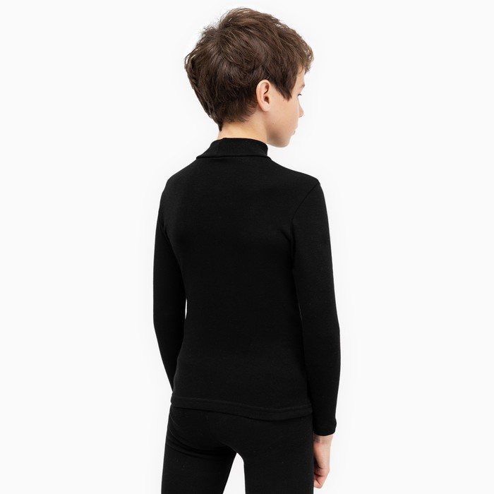 Джемпер для мальчика (Термо), цвет чёрный, рост 110-116