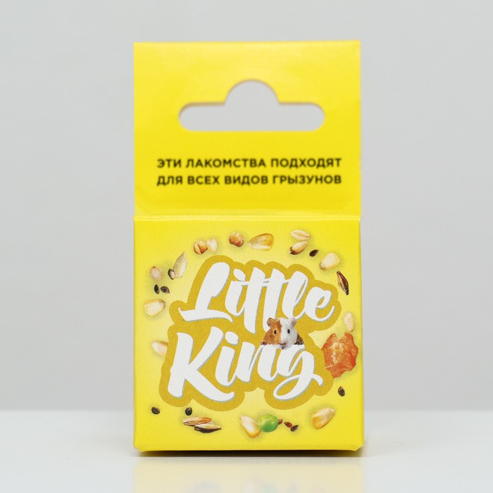 

Лакомство Little King для грызунов (шарик зерновой), картонная упаковка 25-30 г
