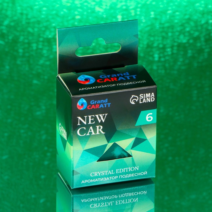 Ароматизатор подвесной Grand Caratt Crystal Edition, New Car, 7 мл ароматизатор подвесной grand caratt crystal edition sea breeze 7 мл