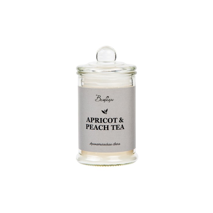 Свеча ароматическая в стекле APRICOT & PEACH, 6×11 см свеча ароматическая в стекле jasmine pomegranate 6×11 см
