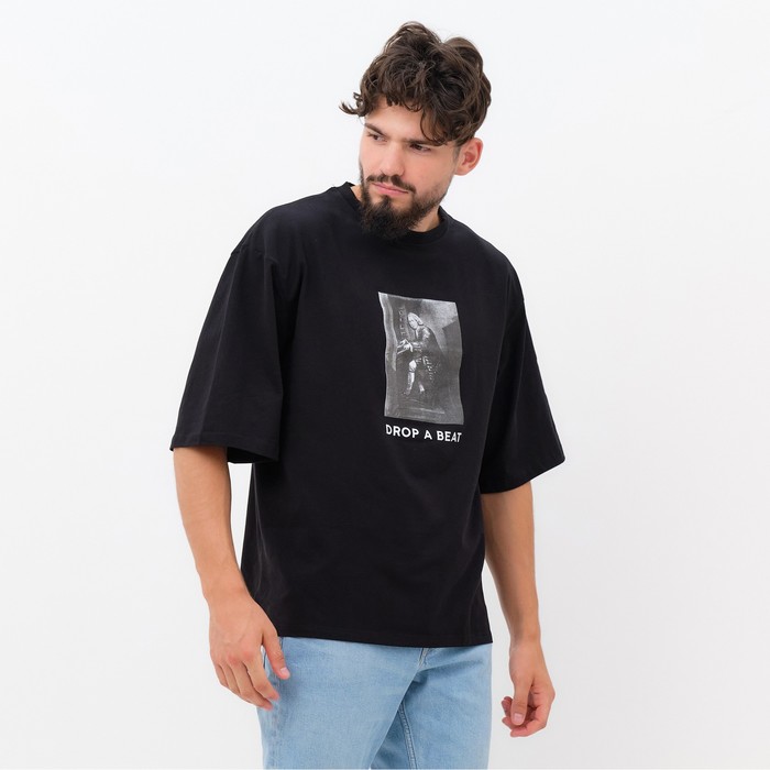 

Футболка мужская KAFTAN "Drop", черный, р. 56
