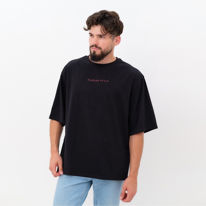 

Футболка мужская KAFTAN "Russian style", черный, р. 46