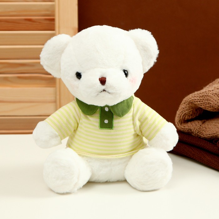 Мягкая игрушка «Белый медведь» в зелёной кофте, 26 см мягкая игрушка медведь в кофте