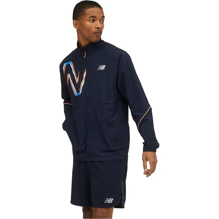 

Ветровка мужская New Balance Printed Impact Run Jacket, размер 50-52 RUS