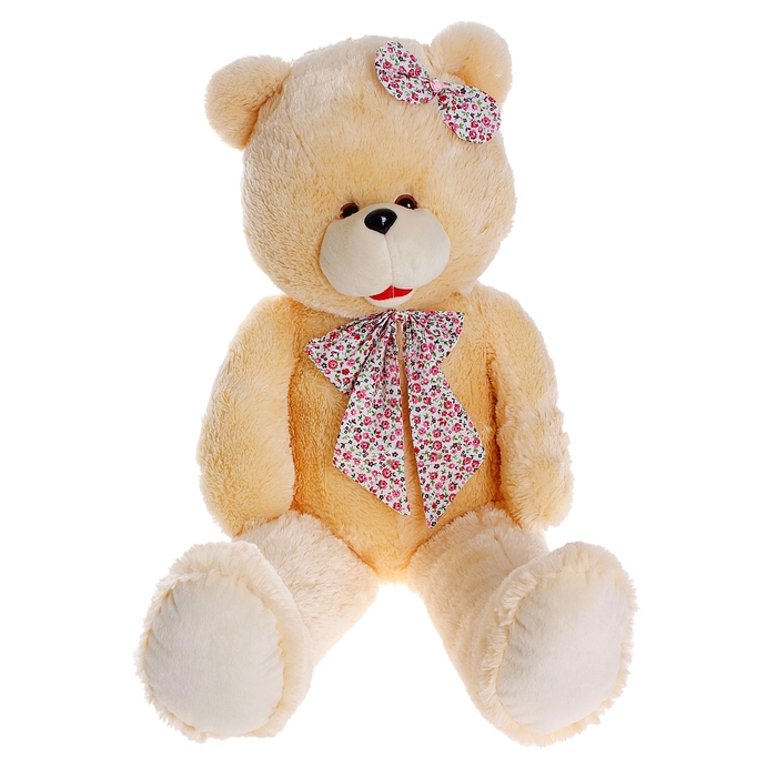 Мягкая игрушка «Медведь большой с бантом», 110 см, МИКС
