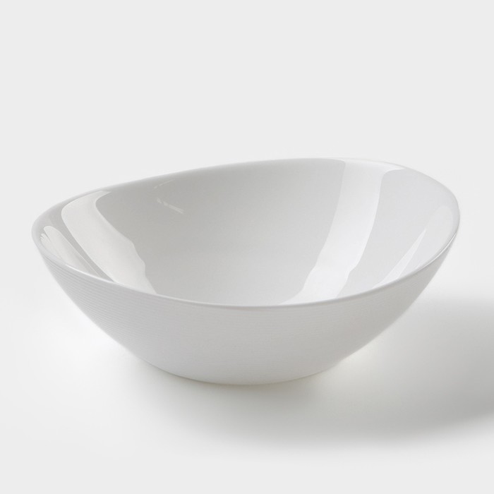 Салатник Avvir «Гайана», 15×14,5×5 см, стеклокерамика, цвет белый кружка avvir чайная 320 мл стеклокерамика цвет белый