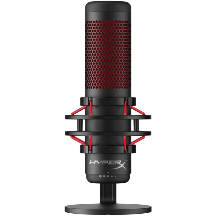 Микрофон проводной HyperX QuadCast (HX-MICQC-BK) 3м черный микрофон hyperx quadcast s rgb usb бело серый