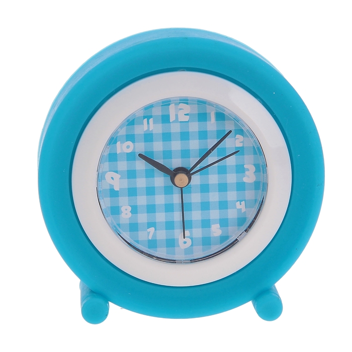 Будильник детский "Кантик", синий, циферблат d=8см