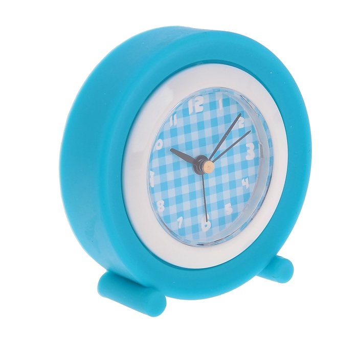 Будильник детский "Кантик", синий, циферблат d=8см