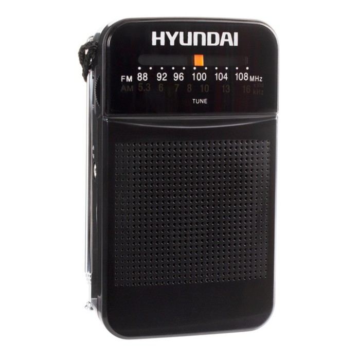 Радиоприемник портативный Hyundai H-PSR110 черный радиоприемник hyundai h psr110 черный
