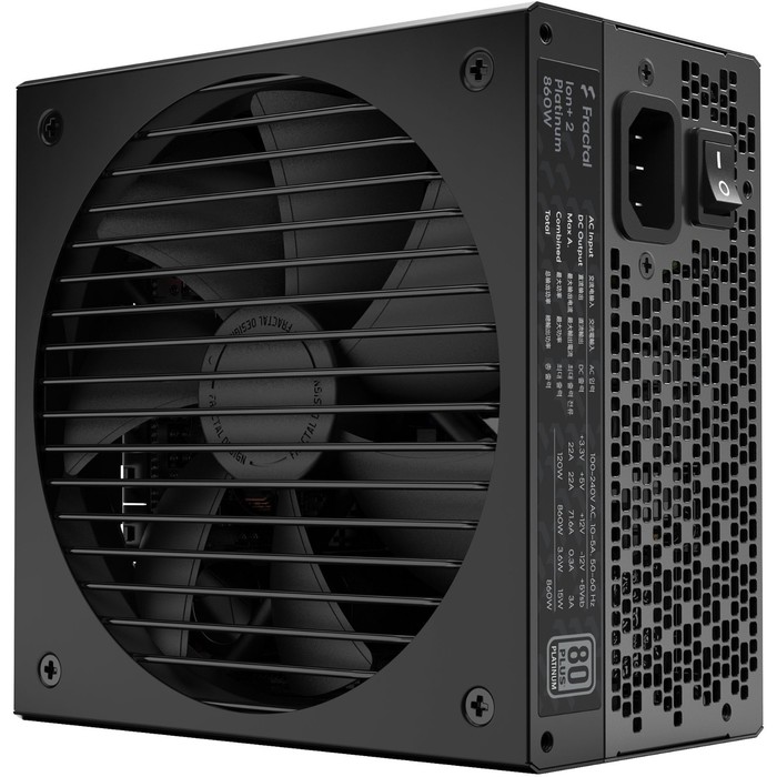 

Блок питания Fractal Design ATX 850W ION+2 860 80+ platinum 24+2x(4+4) pin APFC 140mm fan 10 10044