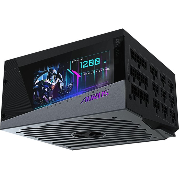 

Блок питания Gigabyte ATX 1200W GP-AP1200PM 80+ platinum 24+2x(4+4) pin APFC 140mm fan 16xSA 10044