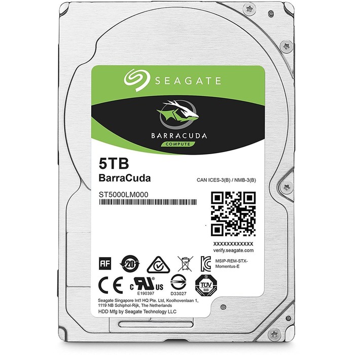 

Жесткий диск Seagate SATA-III 5Tb ST5000LM000 Barracuda (5400rpm) 128Mb 2.5"