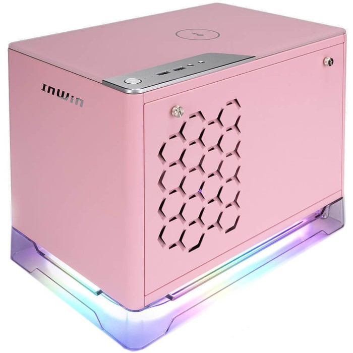

Корпус Inwin CF08A (A1PLUS) розовый 650W miniITX 4x120mm 2xUSB3.0 audio