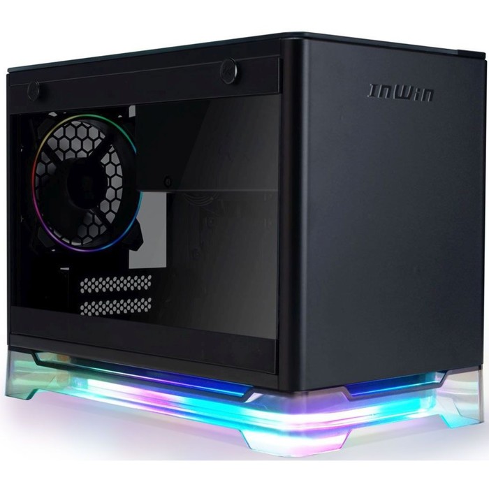 цена Корпус Inwin CF08A (A1PLUS) черный 650W miniITX 4x120mm 2xUSB3.0 audio