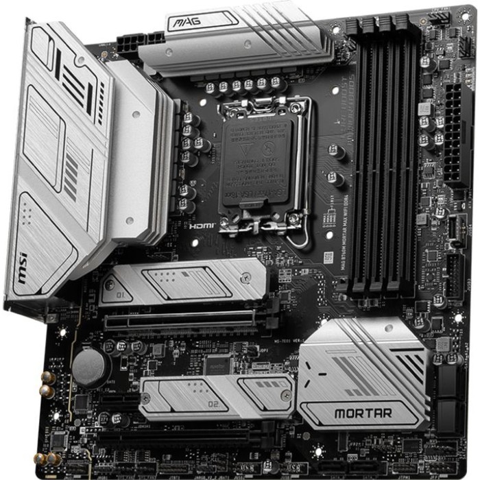 

Материнская плата MSI MAG B760M MORTAR MAX WIFI DDR4 Soc-1700 Intel B760 4xDDR4 mATX AC`97 8 10044