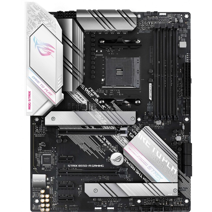 Материнская плата Asus ROG STRIX B550-A GAMING Soc-AM4 AMD B550 4xDDR4 ATX AC`97 8ch(7.1) 2. 10044 материнская плата asrock b550m pg riptide soc am4 amd b550 4xddr4 matx ac 97 8ch 7 1 2 5gg 100448