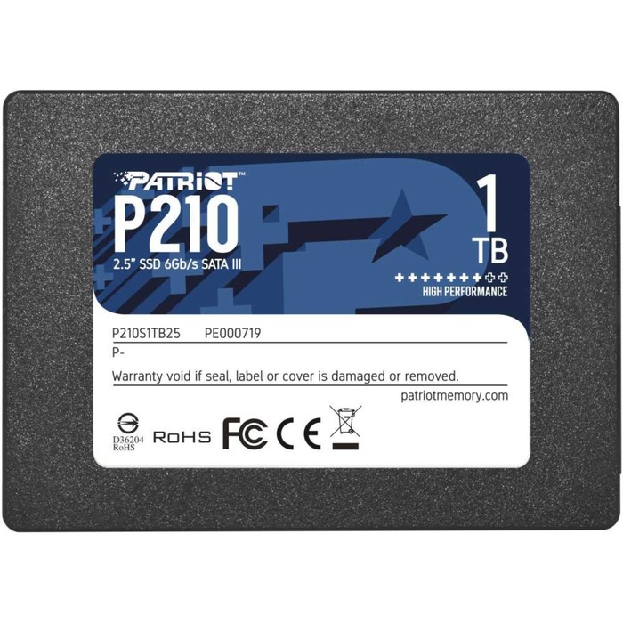 цена Накопитель SSD Patriot SATA III 1TB P210S1TB25 P210 2.5