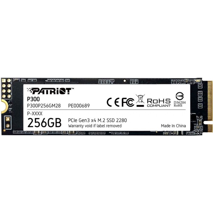 Накопитель SSD Patriot PCI-E 3.0 x4 256GB P300P256GM28 P300 M.2 2280 фотографии