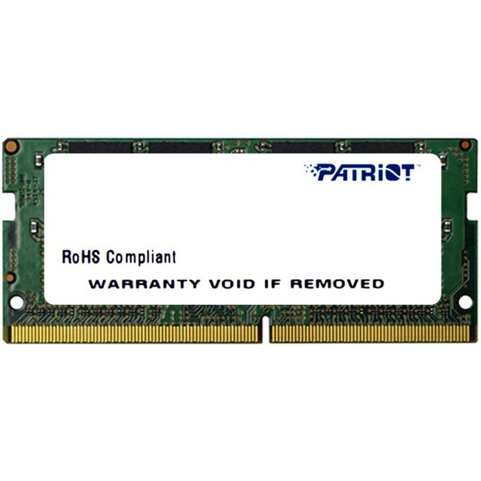 Память DDR4 16GB 2666MHz Patriot PSD416G26662S Signature RTL PC4-21300 CL19 SO-DIMM 260-pin 100449 оперативная память patriot ddr4 signature rtl pc4 21300 so dimm 2666mhz 16gb psd416g26662s