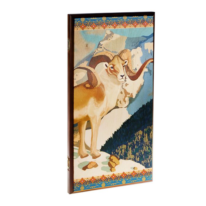 Нарды "Архар" (доска дерево 50х50 см)