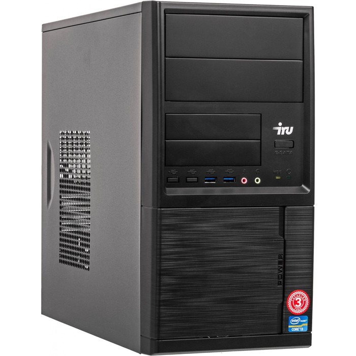 

ПК IRU Office 512 MT PG G5420 (3.8) 8Gb SSD240Gb UHDG 610 noOS GbitEth 400W черный (1881529) 10045