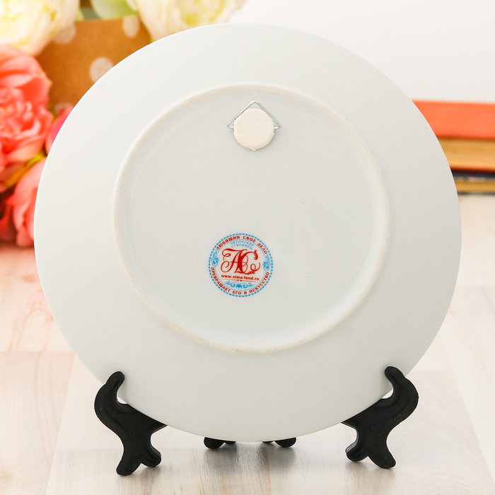 Тарелка сувенирная «Красноярск» (деколь)