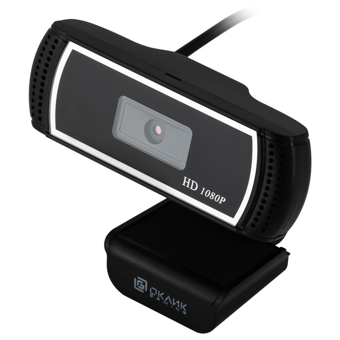 цена Камера Web Оклик OK-C013FH черный 2Mpix (1920x1080) USB2.0 с микрофоном