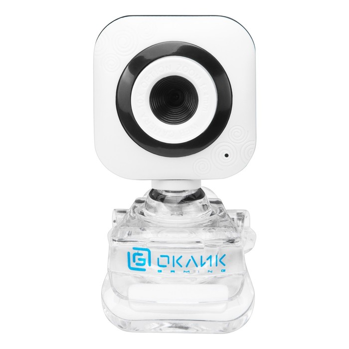 Камера Web Оклик OK-C8812 белый 0.3Mpix (640x480) USB2.0 с микрофоном камера web оклик ok c8825 черный 0 3mpix 640x480 usb2 0 с микрофоном