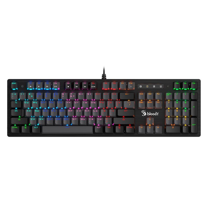 

Клавиатура A4Tech Bloody B820R Dual Color механическая черный/серый USB for gamer LED (B820R 10046