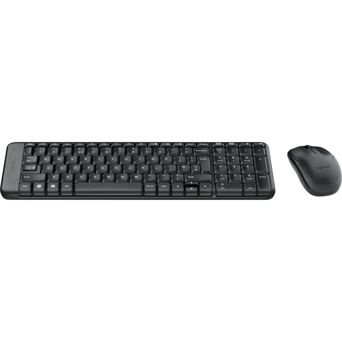 

Клавиатура + мышь Logitech MK220 клав:черный мышь:черный USB беспроводная (920-003161)