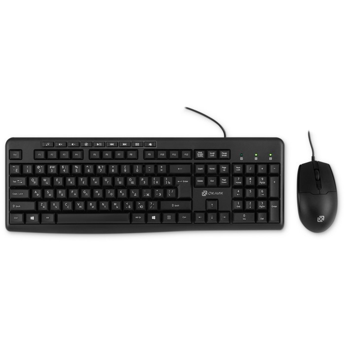 

Клавиатура + мышь Оклик S650 клав:черный мышь:черный USB Multimedia (1875246)