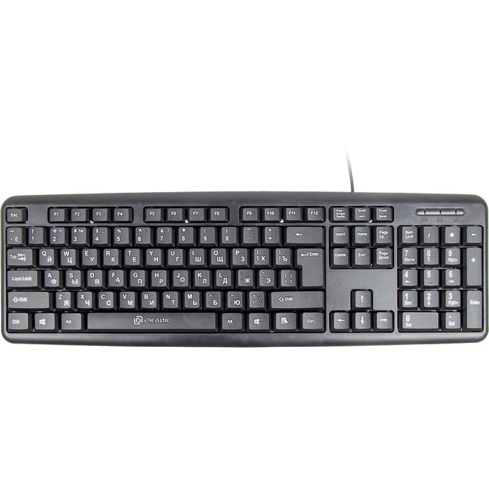 Клавиатура Оклик 180V2 черный USB клавиатура оклик 180v2 черный
