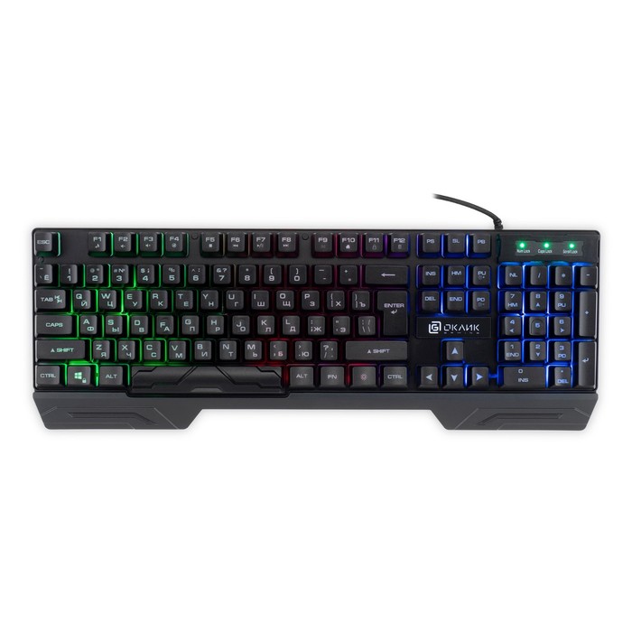 

Клавиатура Оклик 709G черный USB LED (1788144)