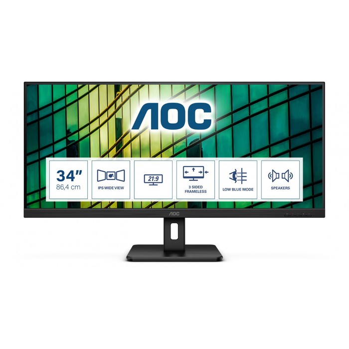 

Монитор AOC 34" Gaming Q34E2A черный IPS LED 21:9 HDMI M/M матовая 250cd 178гр/178гр 2560x10 10046