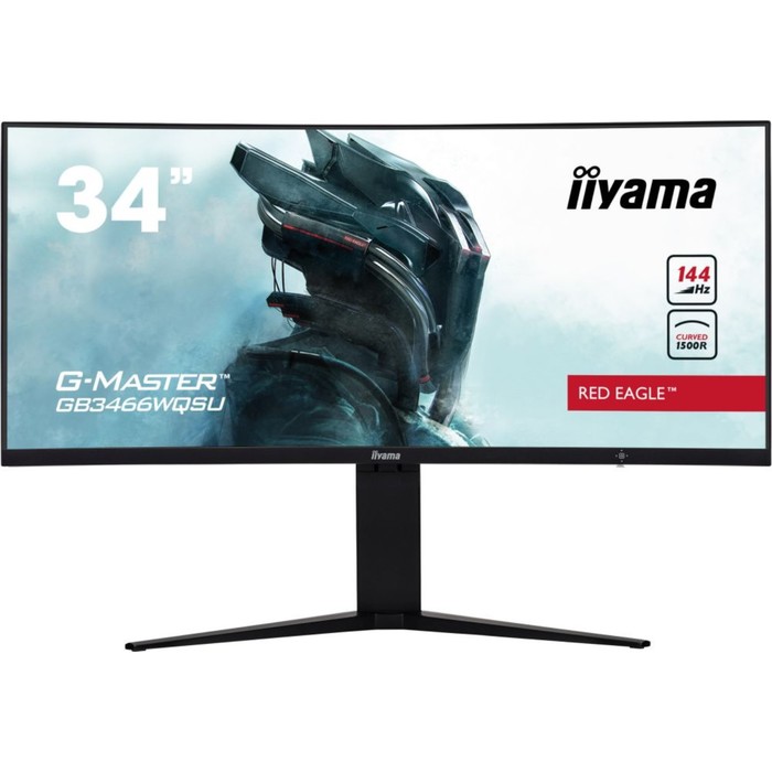 

Монитор Iiyama 34" Red Eagle GB3466WQSU-B1 черный VA LED 1ms 21:9 HDMI M/M матовая HAS 400cd 10046