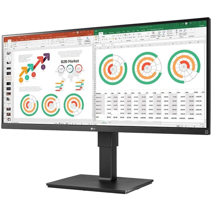 

Монитор LG 34" UltraWide 34BN770-B черный IPS LED 21:9 HDMI M/M матовая HAS Piv 350cd 178гр/ 10046