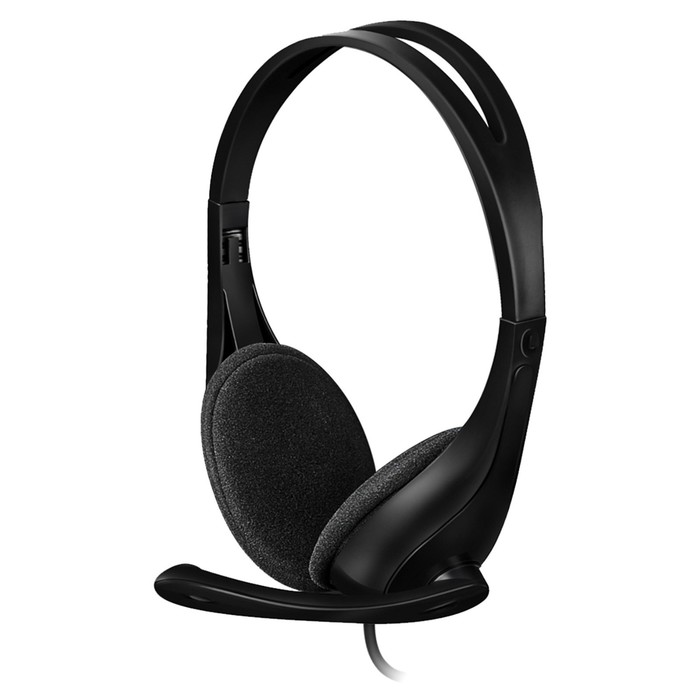 

Наушники с микрофоном A4Tech HU-9 черный 1.8м накладные USB оголовье (HU-9 (BLACK))