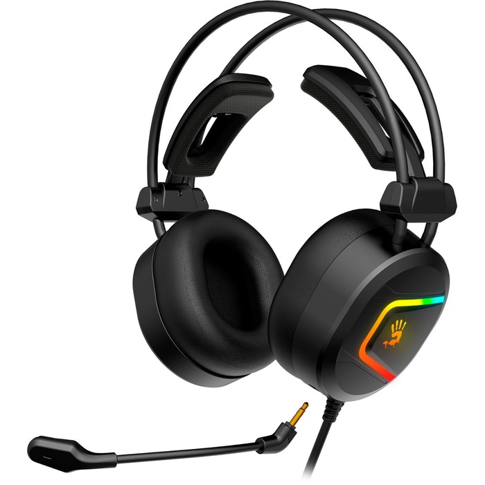 

Наушники с микрофоном A4Tech Bloody MC750 черный 2.3м мониторные USB оголовье (MC750 BLACK) 100466