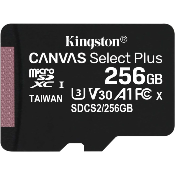 Карта памяти microSDXC 256GB Kingston SDCS2/256GBSP Canvas Select Plus w/o adapter флеш карта microsdxc 256gb kingston sdcs2 256gbsp canvas select plus w o adapter
