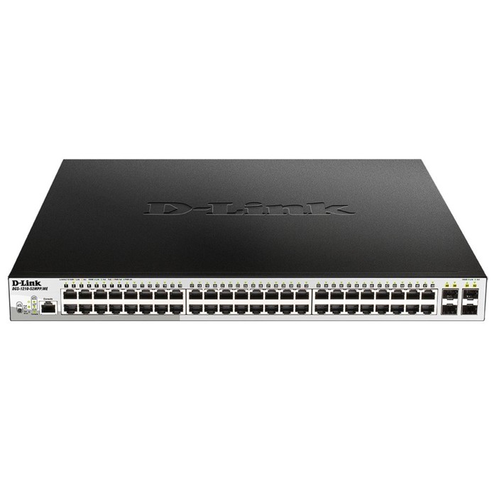 

Коммутатор D-Link DGS-1210-52MPP/ME/B 48G 4SFP 48PoE 740W управляемый