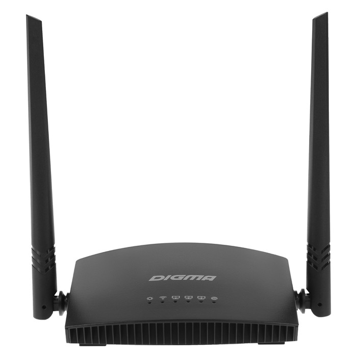 Роутер беспроводной Digma DWR-N301 N300 10/100BASE-TX черный (упак.:1шт) wi fi роутер digma dwr n301 черный