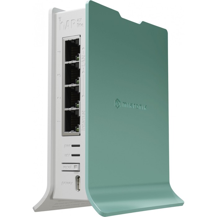 

Роутер беспроводной MikroTik hAP ax lite (L41G-2AXD) AX600 10/100/1000BASE-TX голубой