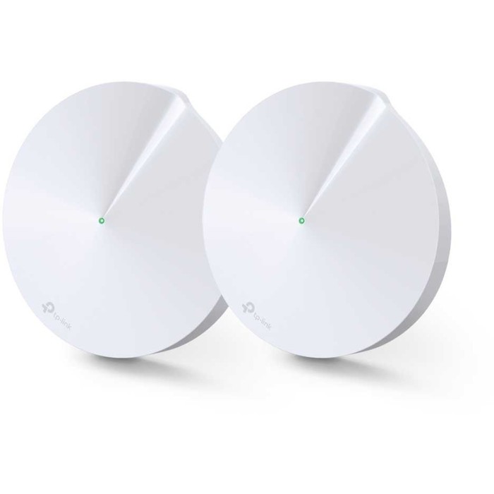 

Бесшовный Mesh роутер TP-Link Deco M5 (DECO M5(2-PACK)) AC1300 10/100/1000BASE-TX белый (упа 10047