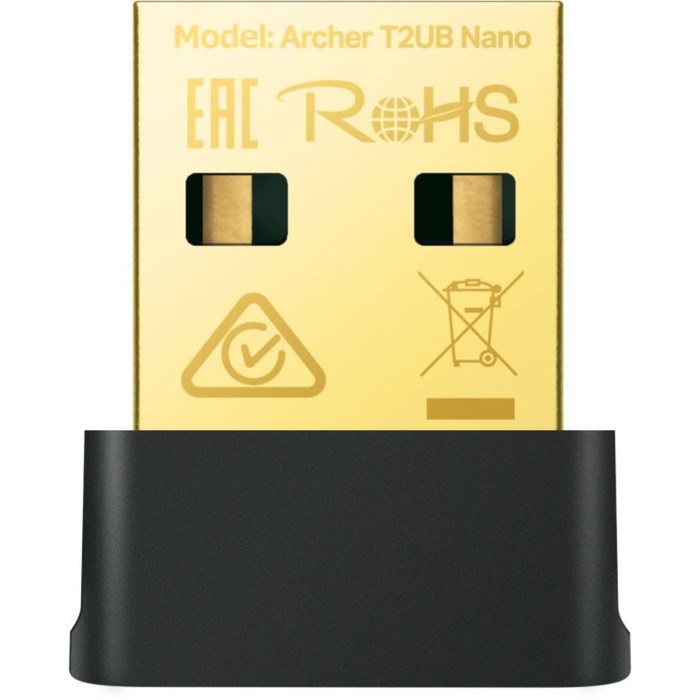 Сетевой адаптер WiFi TP-Link Archer T2UB Nano AC600 USB 2.0 (ант.внутр.) 1ант. адаптер tp link archer t2u nano ac600 nano wi fi usb адаптер