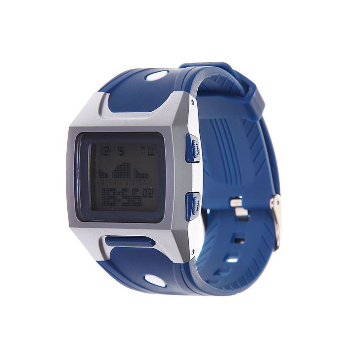 Часы наручные мужские электронные влагозащищенные на силиконовом ремешке, цвет синий
