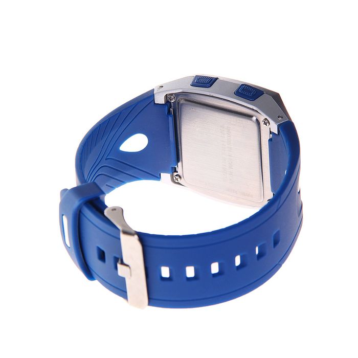 Часы наручные мужские электронные влагозащищенные на силиконовом ремешке, цвет синий